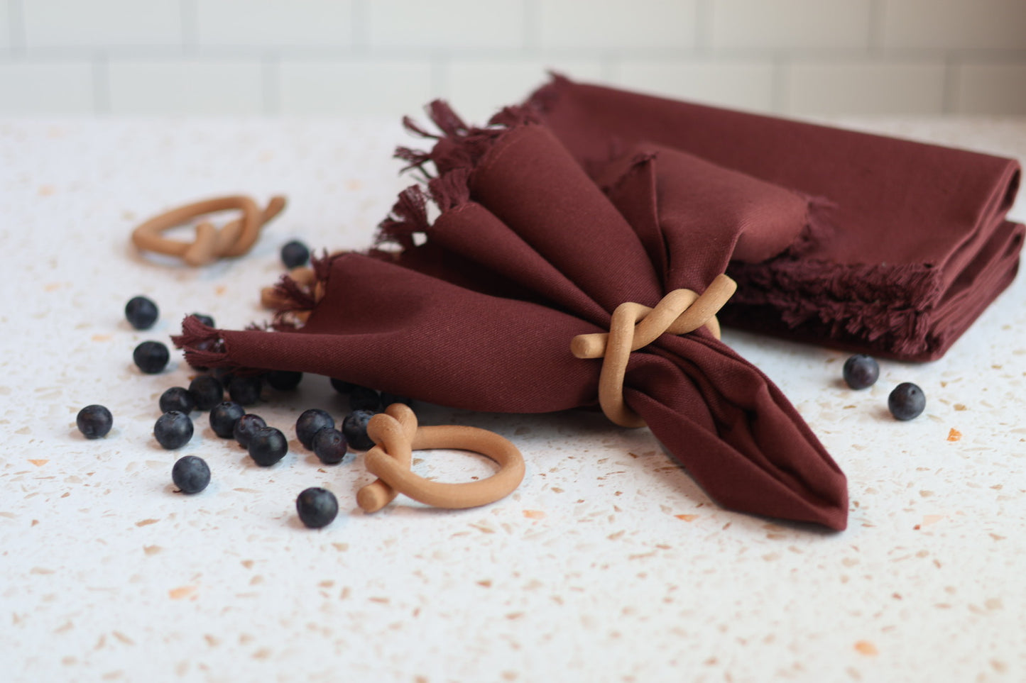 Cassidy Burgundy Cloth Napkin