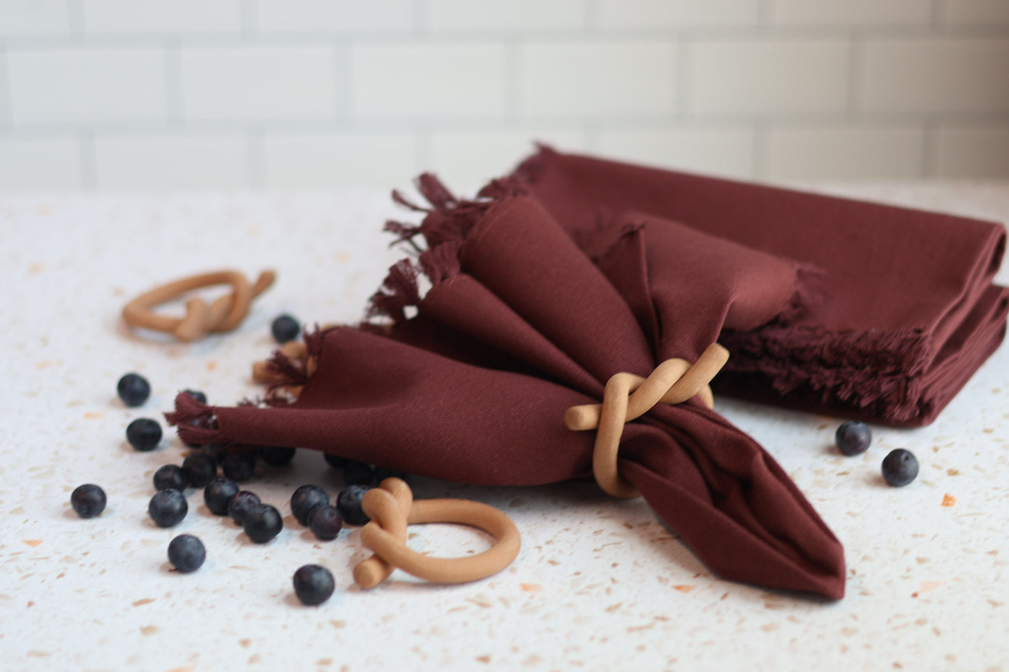 Cassidy Burgundy Cloth Napkin