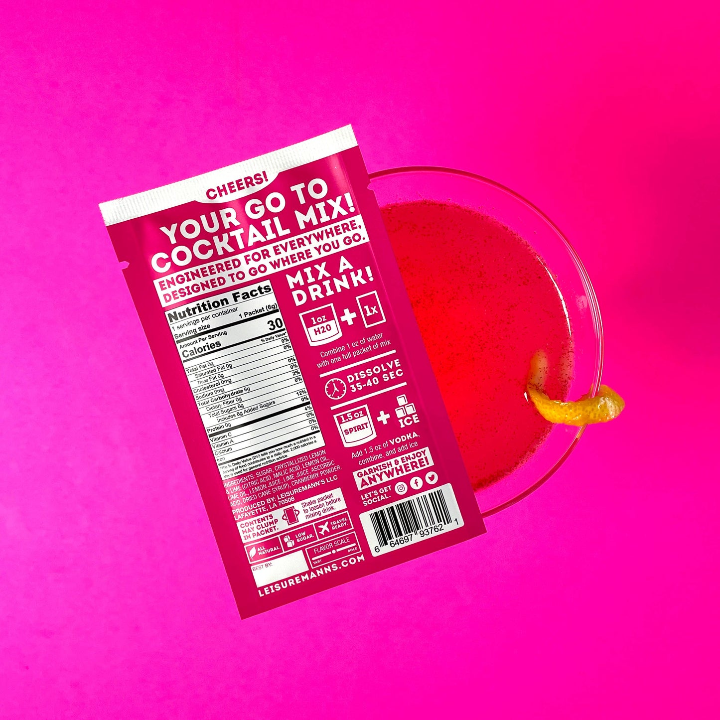 Cosmopolitan Single Serve Cocktail Mixer