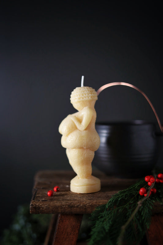 Venus of Willendorf Beeswax Candle