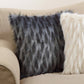 Black Faux Fur Pillow