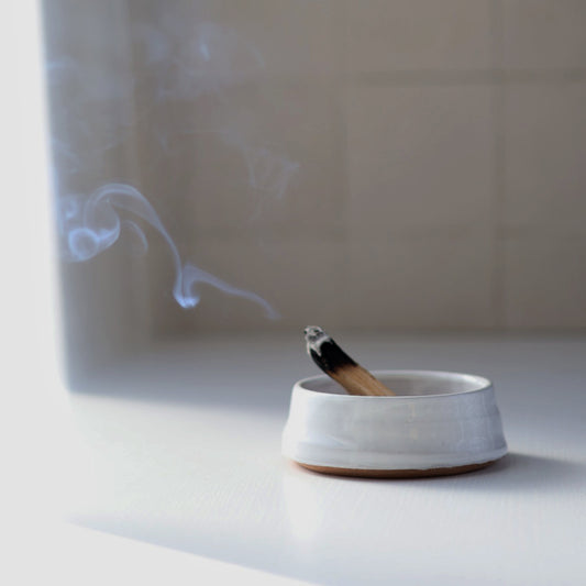 Palo Santo Burner in White