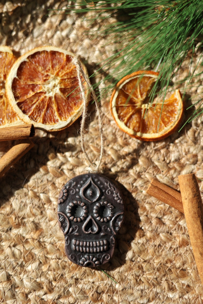 
                  
                    Black Sugar Skull Ornament - Pottery
                  
                