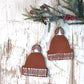 Handmade Ceramic Toque Ornament | Winter Holiday Decor