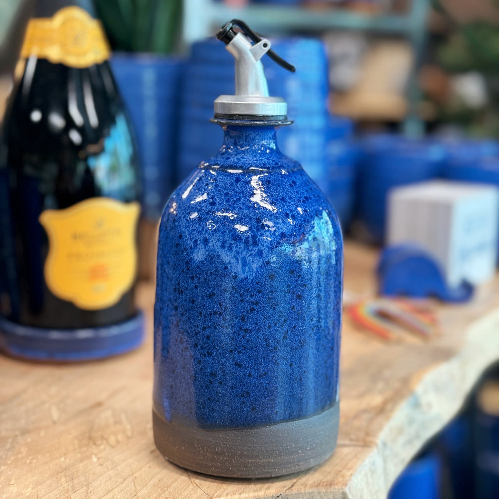 Cobalt Large Olive Oil Bottle PRE-ORDER