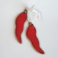 Handmade Ceramic Chili Pepper Ornament | Spicy Holiday Decor