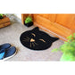 Black Cat Head Coir Doormat