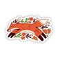 Fox Floral Sticker