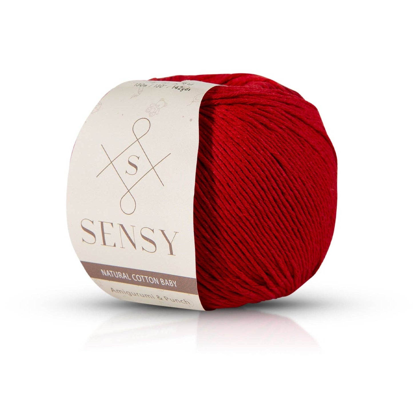 Sensy Premium 100% Soft Cotton Yarn for Amigurumi Knitting in 11 Color Options