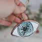 Handpainted Majolica Large Eye Ornament
