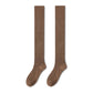 Rufia - Wool Blend Stockings for Winter: Brown / One Size