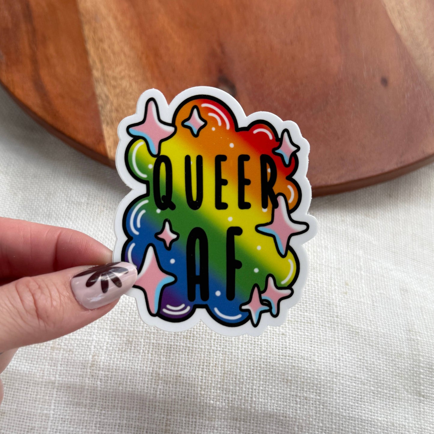 Queer AF Pride Sticker