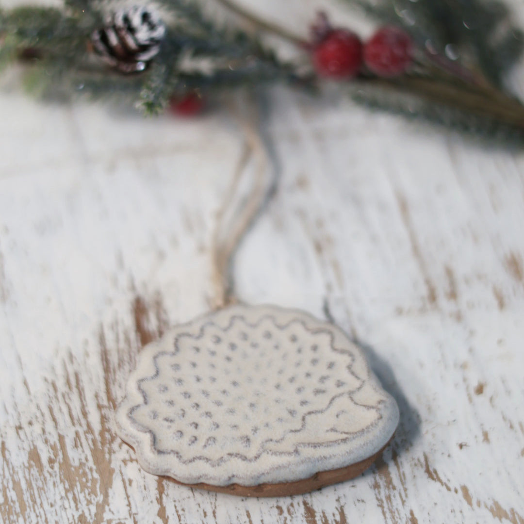 Hedgehog Stoneware Ornament