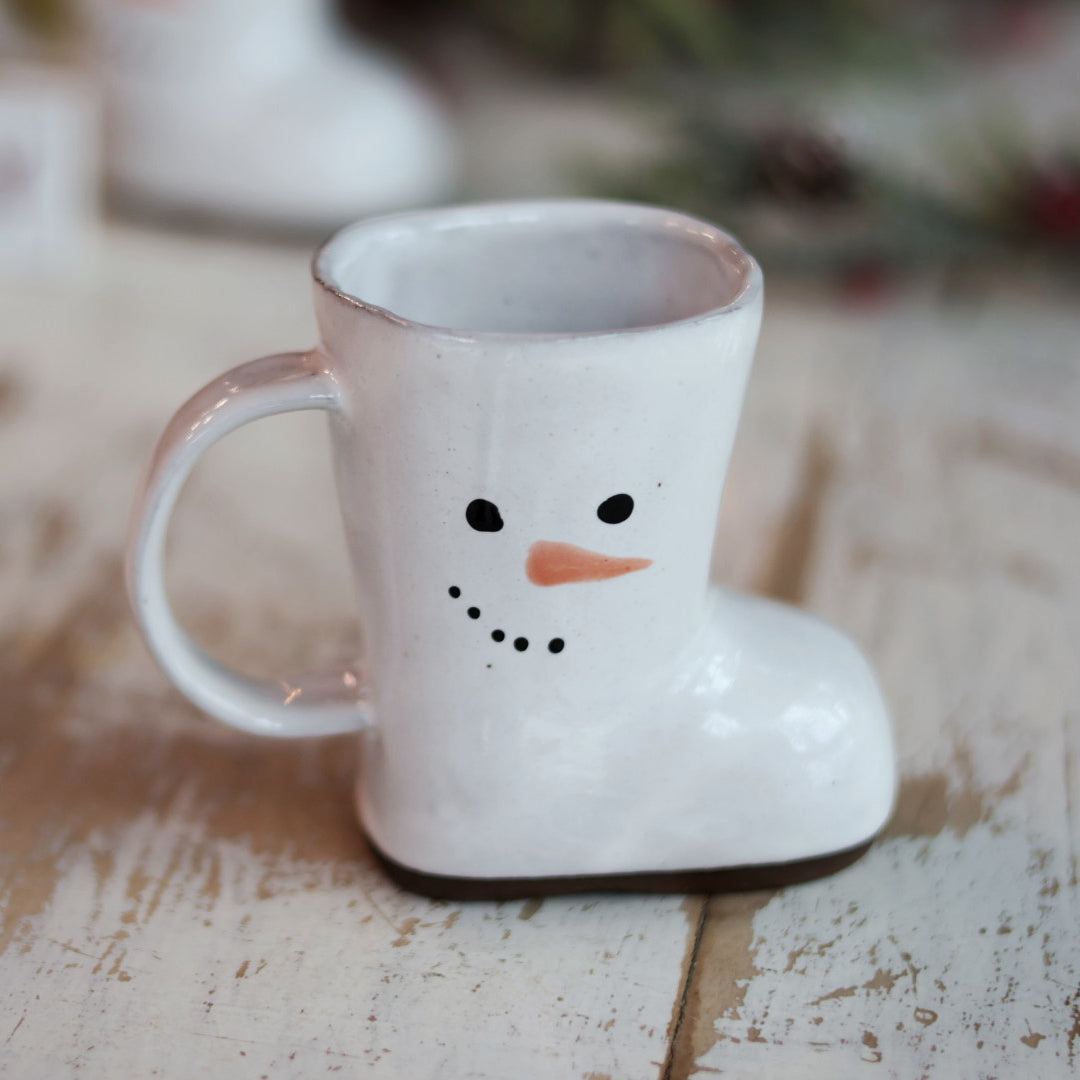 Snowman Boot Mug