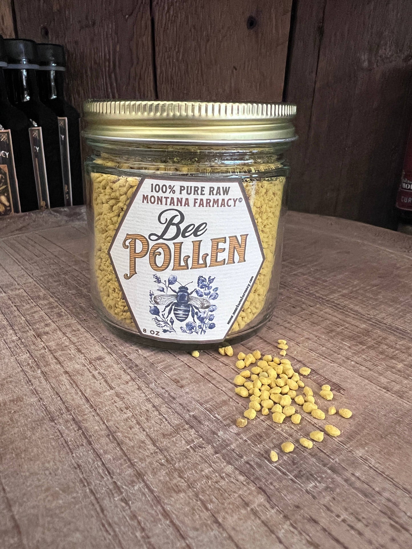 
                  
                    Montana Farmacy Bee Pollen 8ozl Glass Jar
                  
                