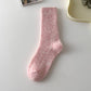 Rufia - Thickened Solid Color Wool Blend Socks: Pink / Average