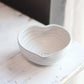 Handmade Large Heart-Shaped Bowl in Cream