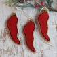 Handmade Ceramic Chili Pepper Ornament | Spicy Holiday Decor