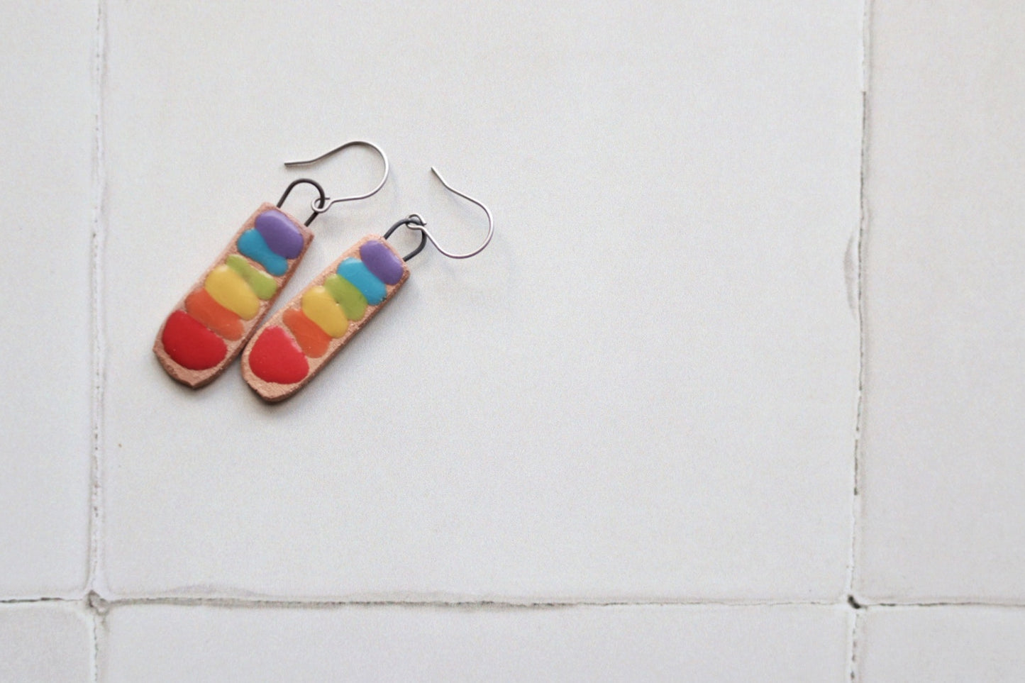 Rainbow Drop Earrings for Pride