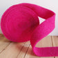 100% Pure Wool Felt Ribbon - Magenta: 2" x 5 1/2 yards