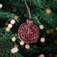 Handpainted Majolica Pomegranate Ornament