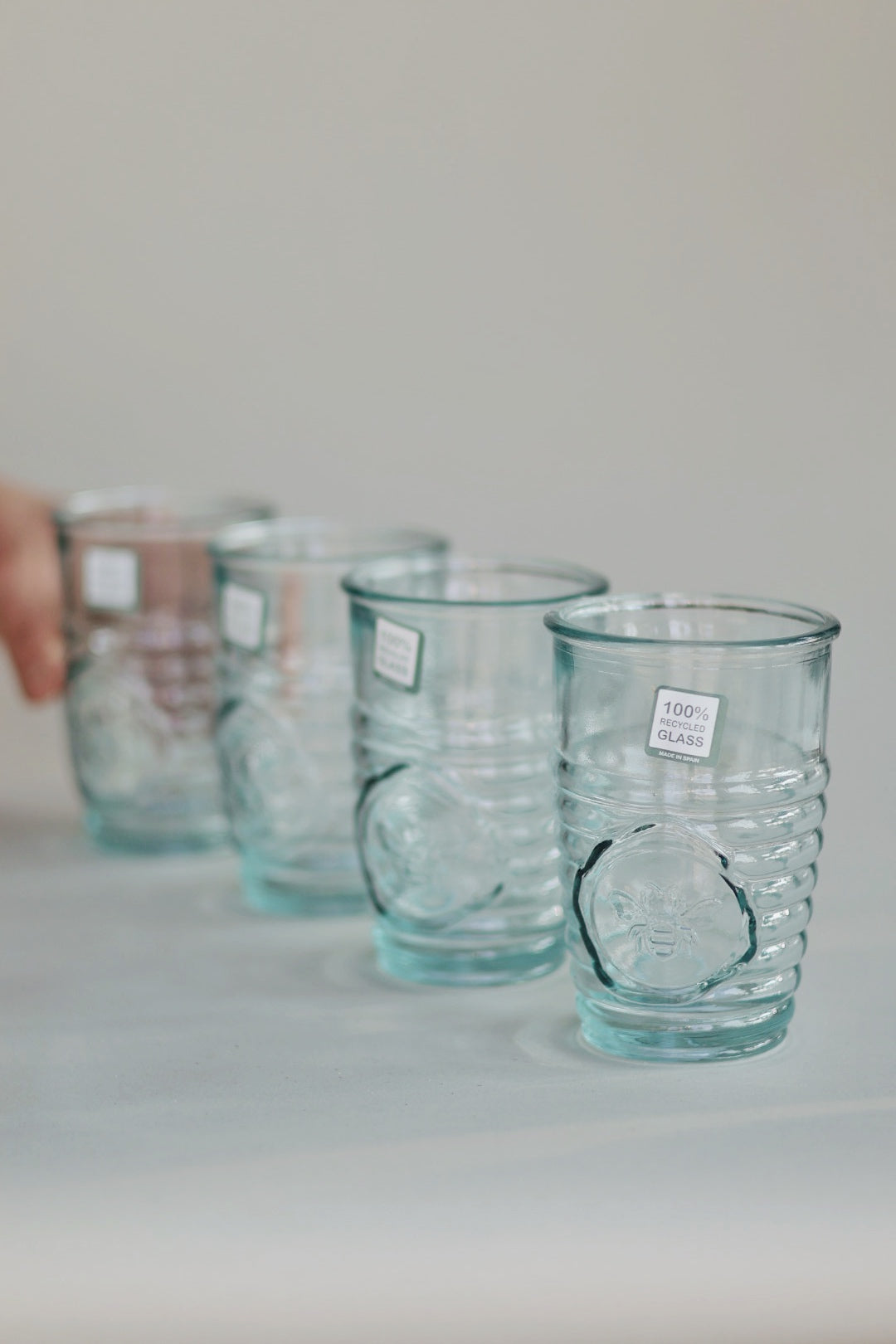 Bee Recycled Glass Tumbler