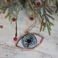 Handpainted Majolica Large Eye Ornament