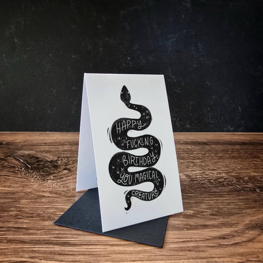 Mini Greeting Card: Birthday Magical Creature