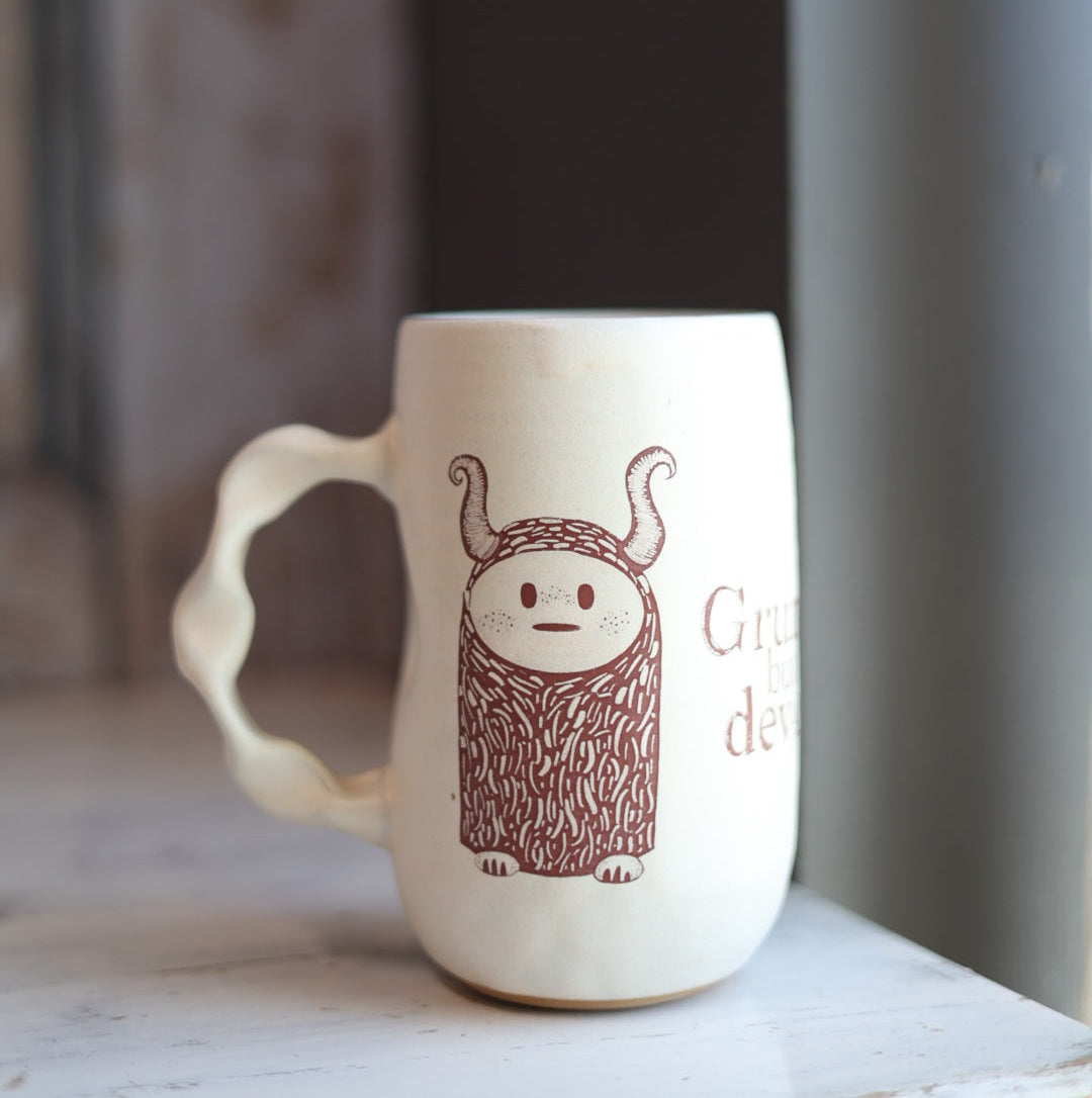 Grumpy but Devoted Jumbo Mug