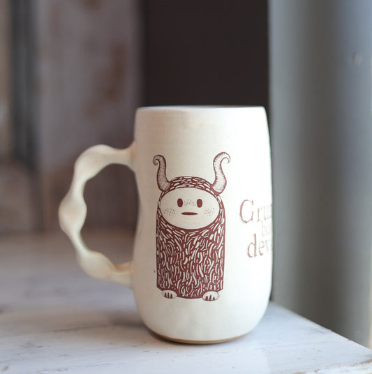Grumpy but Devoted Jumbo Mug