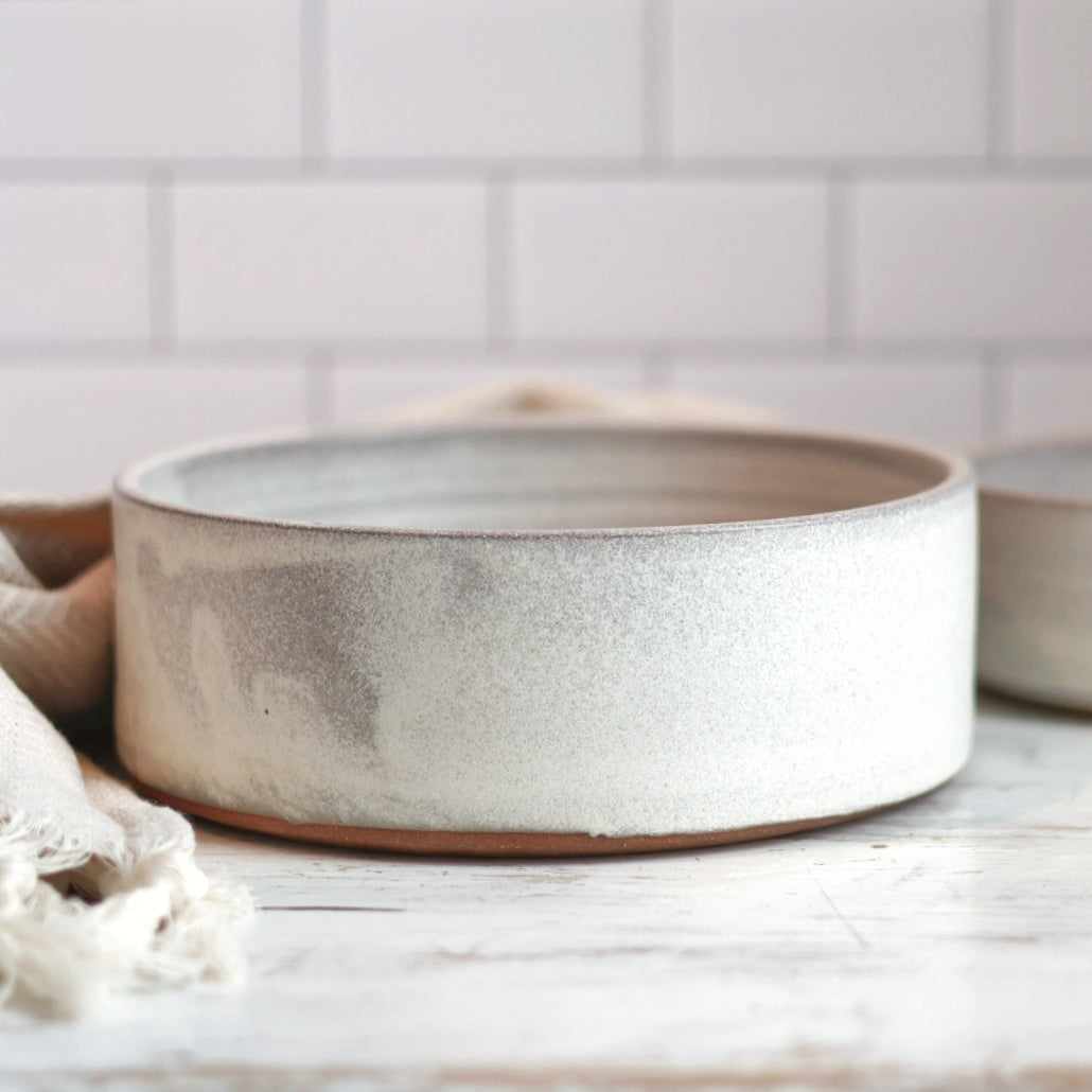 Large Minimalist Bowl in Cream