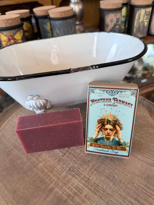 Vintage Antique Nouveau Don't Talk to me Anxiety Soap