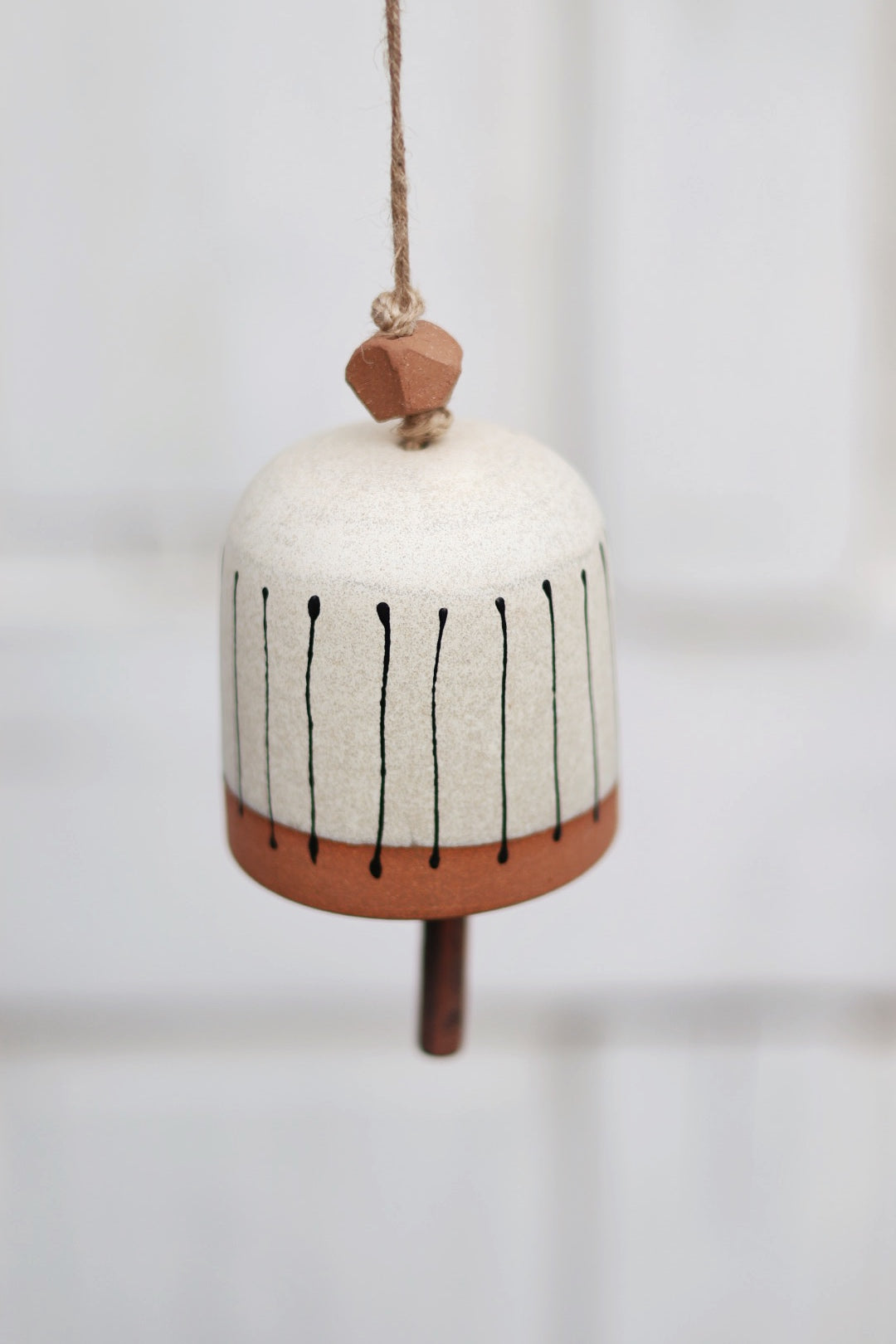 Small Pinstripe Bell in Cream
