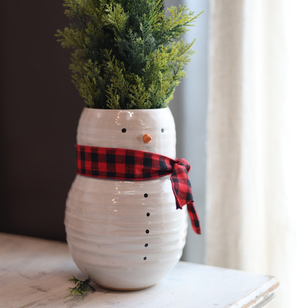 Snowman Vase