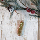 Handmade Ceramic Tiny Pickle Ornament | Traditional Holiday Decor