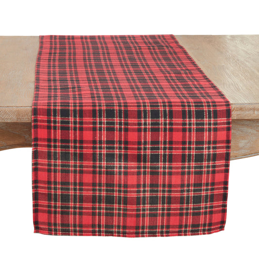 Plaid Design Table Runner