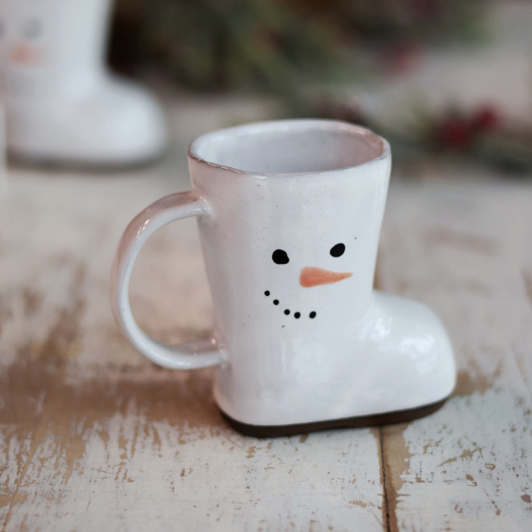 Snowman Boot Mug