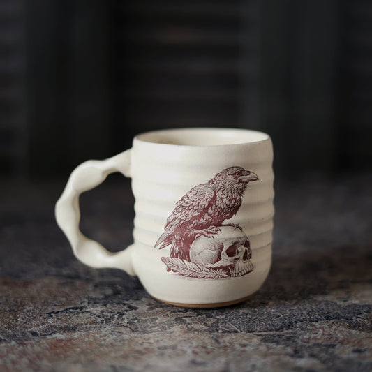 Companion Mug in Cream | Slow Dark Raven