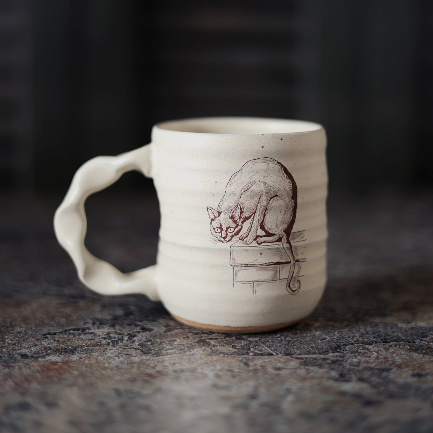 Companion Mug in Cream | Slow Dark Feline