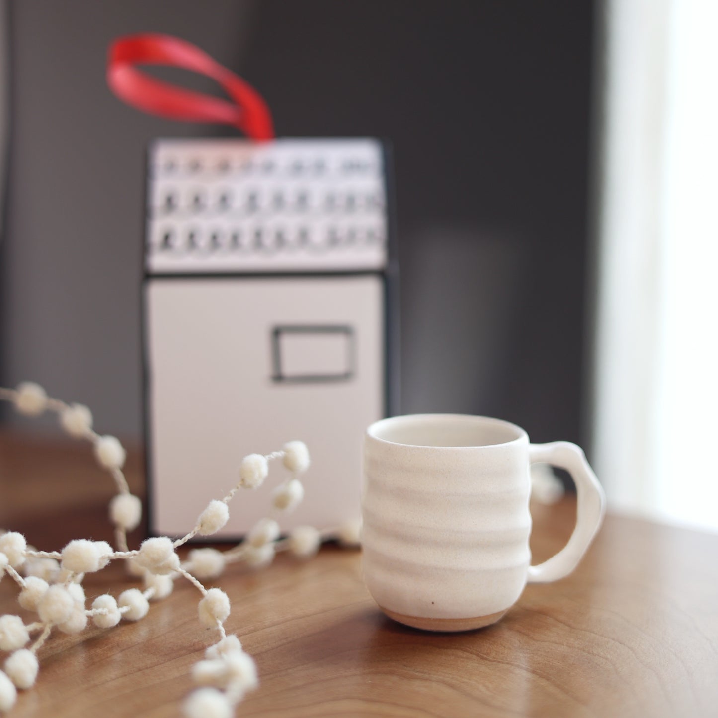 Mini Companion Mug Ornament in Cream - PREORDER
