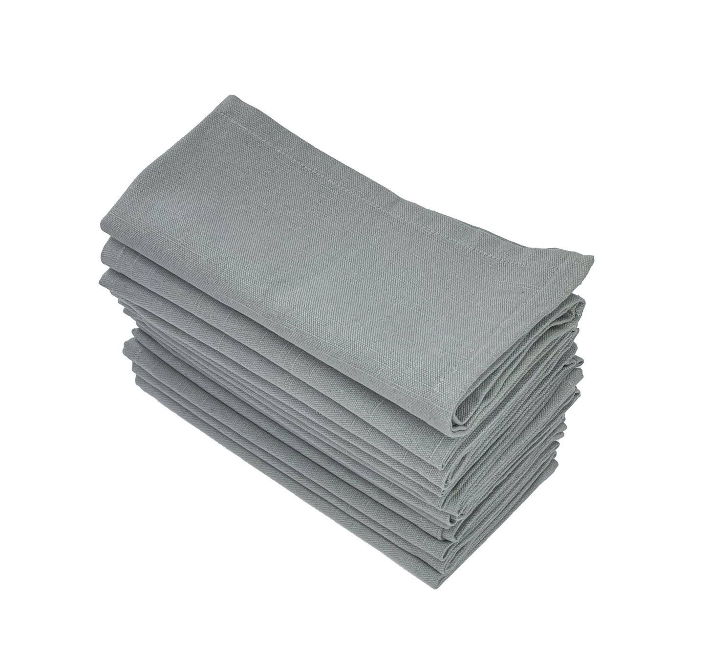 Gray Textured Cotton Napkin