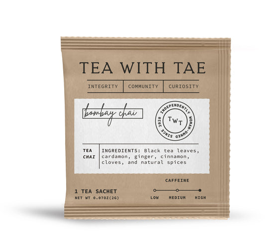 Individually Wrapped Tea Sachets: Bombay Chai