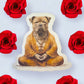 The Zen Dog Meditation YogaDog Bulldog Sticker