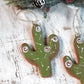 Handmade Ceramic Cactus Ornament | Southwestern Holiday Decor