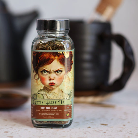 Getting Sassy Vintage Tantrum Child Sassafras root beer Tea