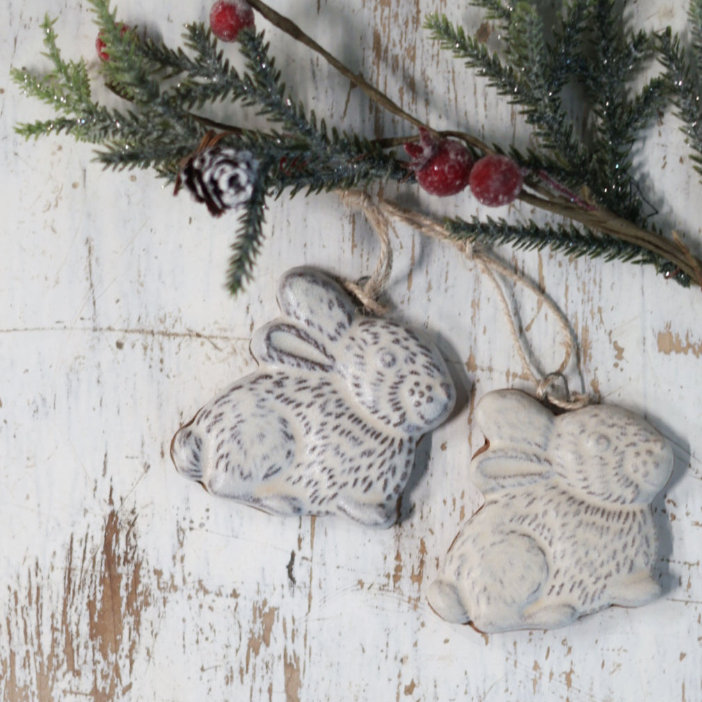 Bunny Stoneware Ornament