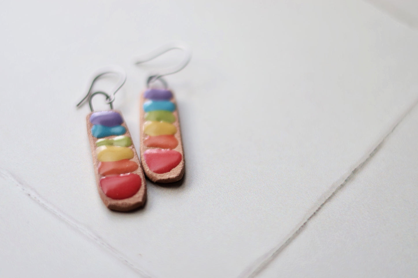 Rainbow Drop Earrings for Pride