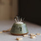 Minimalist Mini Pin Cushion in Moss Green
