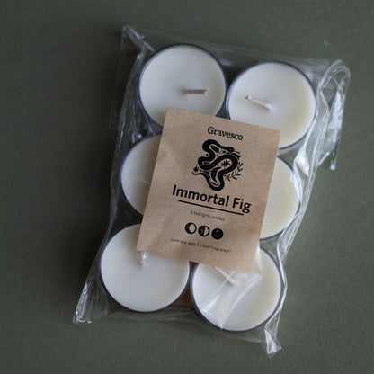 Tea Light Candle - Set of 6 Pure Soy Wax