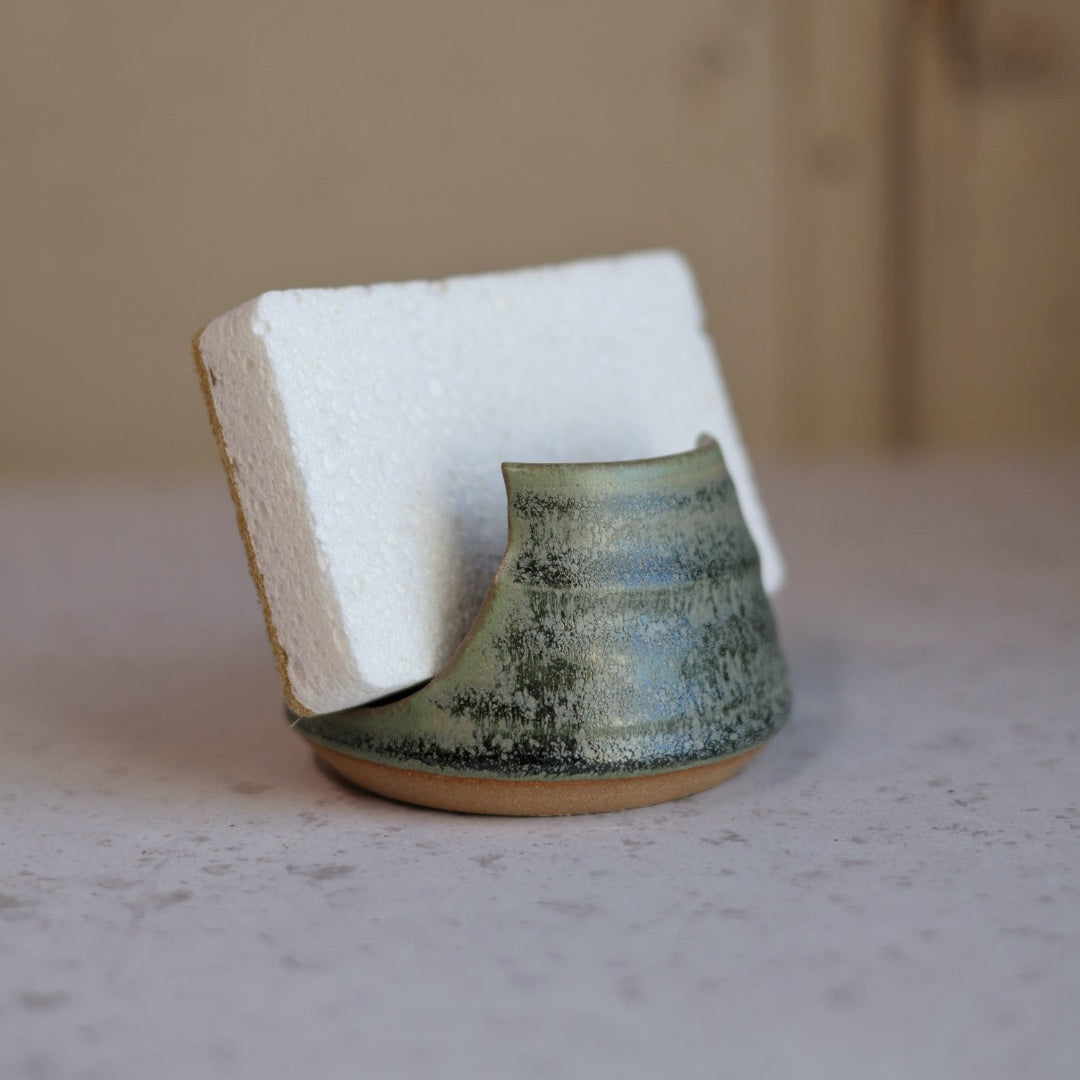 Sponge Holder in Moss Green